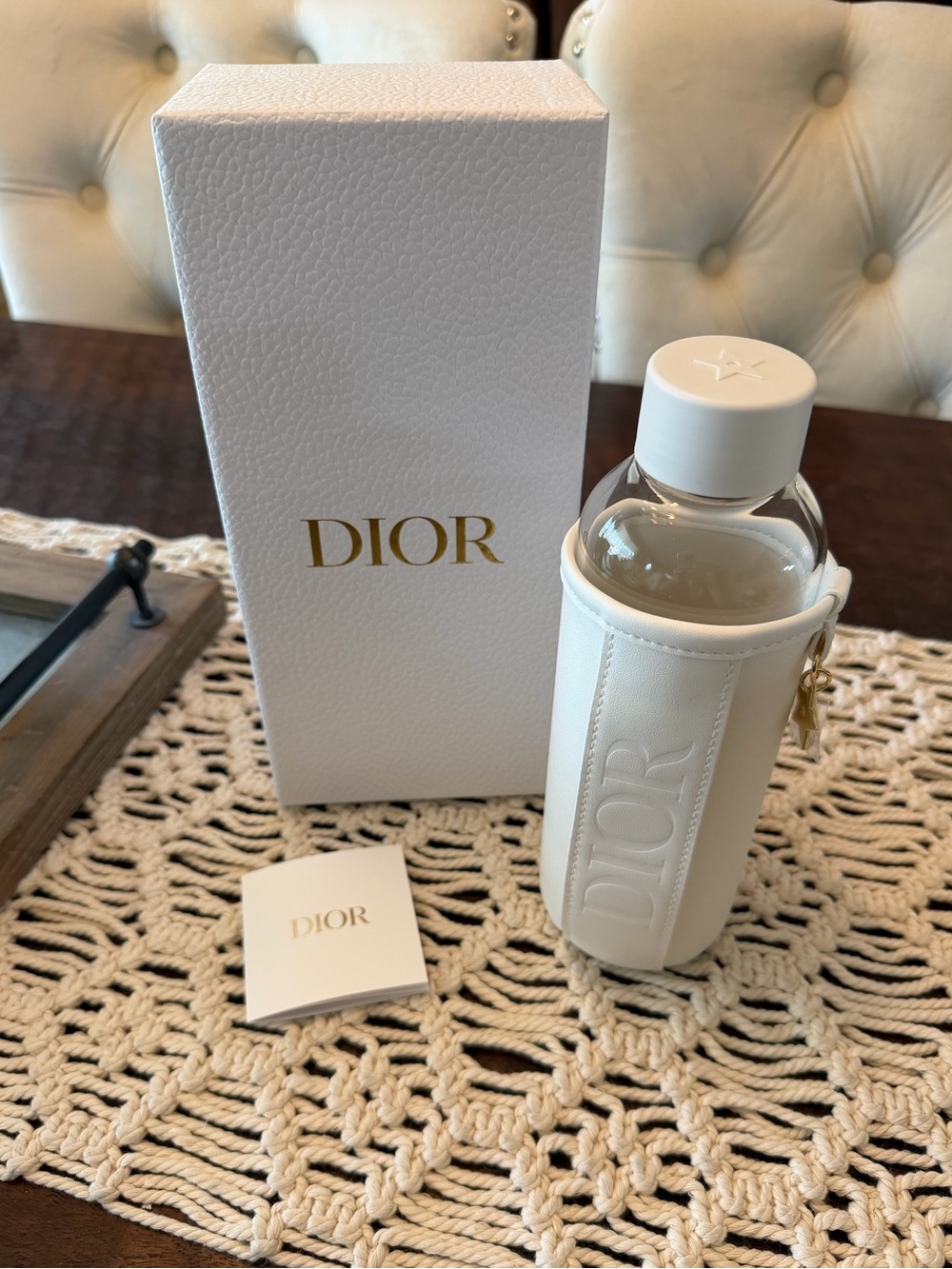 Dior Glass Bottle And Case - New In Box